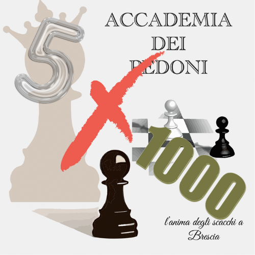 Logo 5 x mille un altro modo come sostenere gli scacchi a Brescia