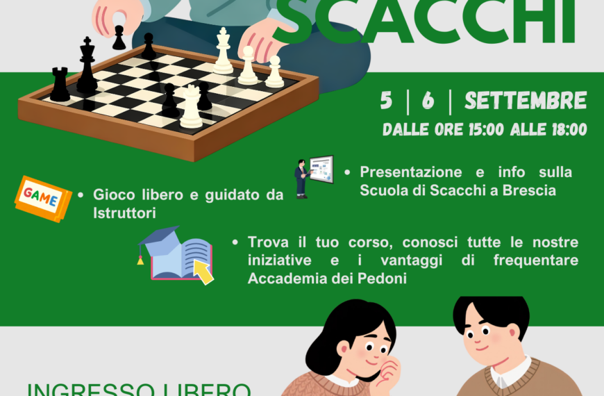Corsi di Scacchi per tutti a Brescia: Open Day in Accademia dei Pedoni